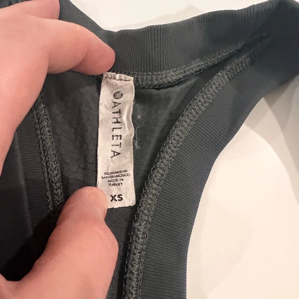 Athleta Racer Back Tank | Olive Green | XS - Picture 6 of 8